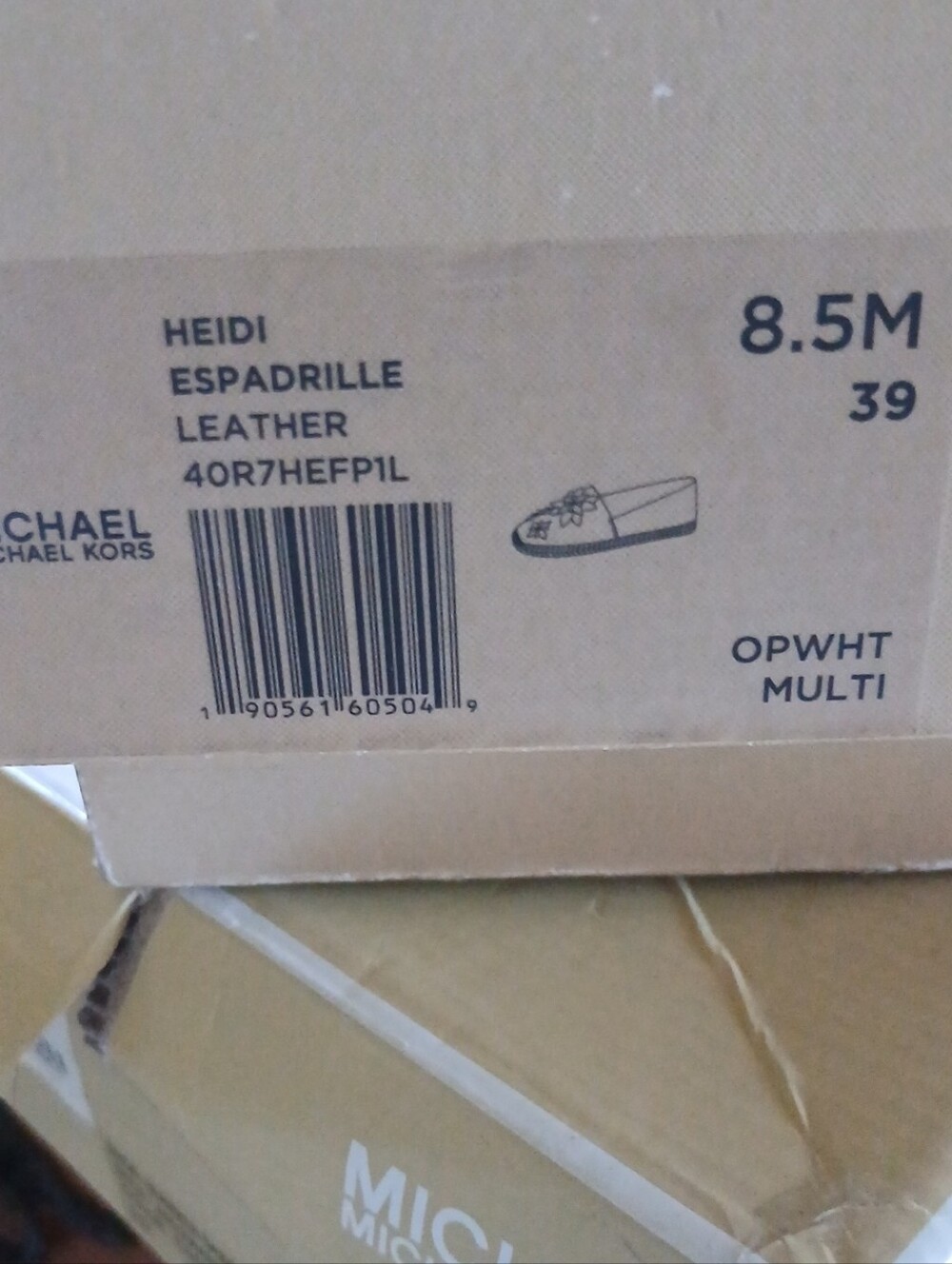 Michael Kors Off White Multi Espadrille Slip-On